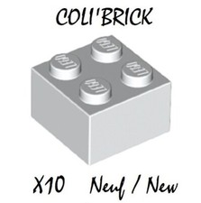 Lego 3003 - 10x Briques / Brick 2x2 - Blanc / White - 6223 35275 New Neuf