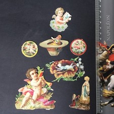 7 Chromos Anciens XIXè