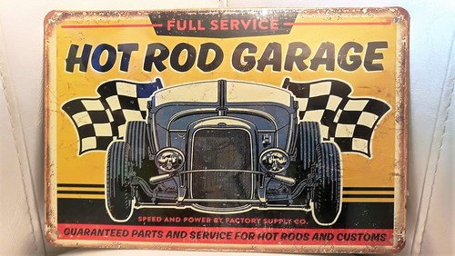 Metal sign plaque vintage hot - vintage,