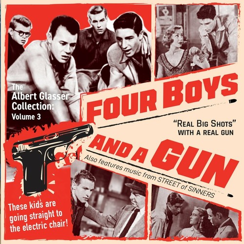 Four boys and gun - four, /