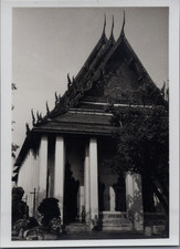 Cambodia, Siem Reap, Angkor, Wat Pho, Temple of the Reclining Buddha, Vintage Print, 
