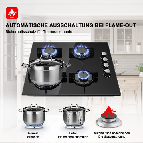 60cm table cuisson gaz - de,