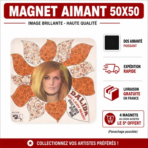 Magnet dalida 5x5 cm - ,