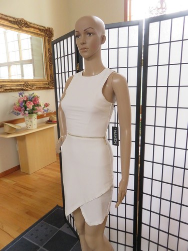 Naven white bodycon dress - white, w/