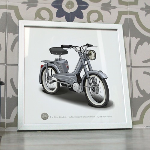 Poster mobylette motobecane - poster,
