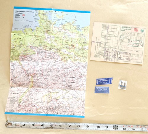 1993 german rail pass - german,