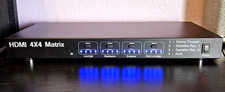 4K HDMI Matrix Switch, 4x4 HDMI Matrix Switcher Splitter 4 in 4 Out with EDID