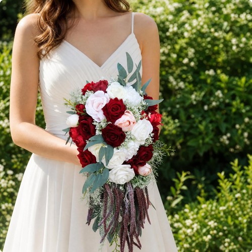 Bouquet mariée artificiel - bouquet, de