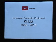 Kit D'Équipement De Paysage Pour Tracteur Tondeuse À Moteur TORO 1985-2013