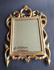 Miroir en bois doré d'époque
