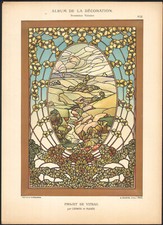 1900 Lithographie Art nouveau