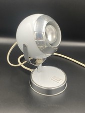 Lampe De Bureau A Poser Eyeball Spot Orientable Blanche 70s Bon Etat