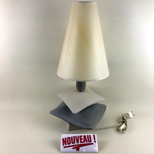 ➜Louis DRIMMER Grey/White 70s 80s Ceramic Desk/Table/Counter Lamp