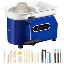 VEVOR Tour de Potier Roue de Poterie Électrique 28cm 450W Tablier Art Céramique