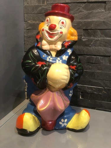 Tirelire céramique clown - tirelire, en