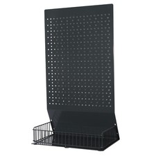 Présentoir à paroi perforée pour comptoirs avec perforation euro anthracite