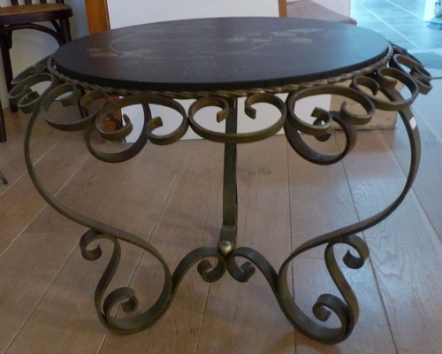 Table basse gueridon fer - table,