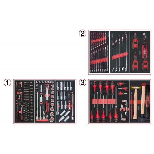Composition outils tiroirs - composition, d'outils