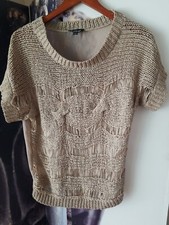 bebe Women's Brown Scoop Neck