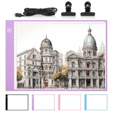 Tablette Lumineuse A4,Table Lumineuse Dessin Portable de Ultra-Mince,Light Pa...