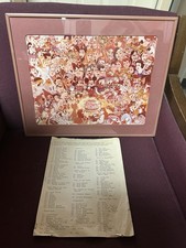 978 Mickey’s 50th Birthday Framed Poster–203 Characters!-SUPER RARE!
