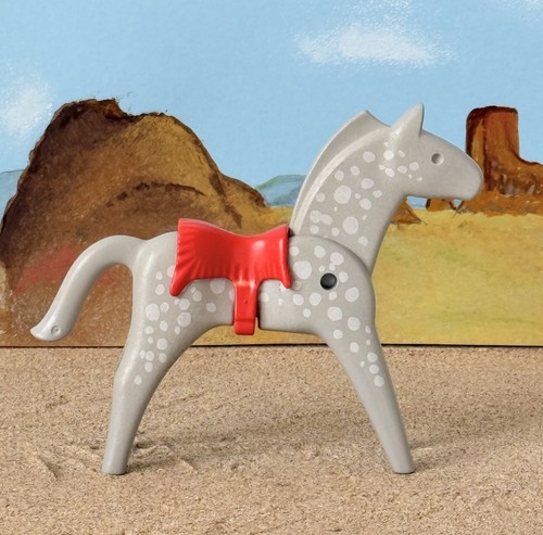 Playmobil cheval gris - +++,