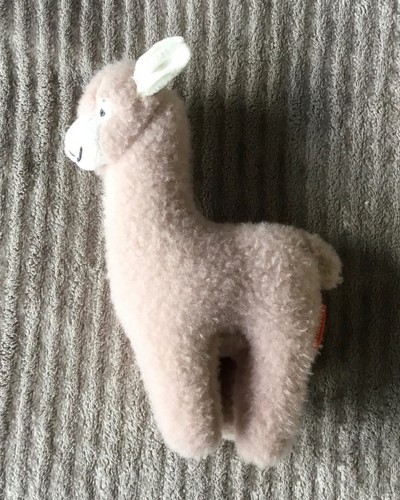 Peluche doudou lama - peluche, blanc