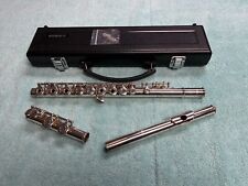(LotA3) Yamaha 281 Open Hole Silver Plated Flute, Inline G ~ Made in Indonesia