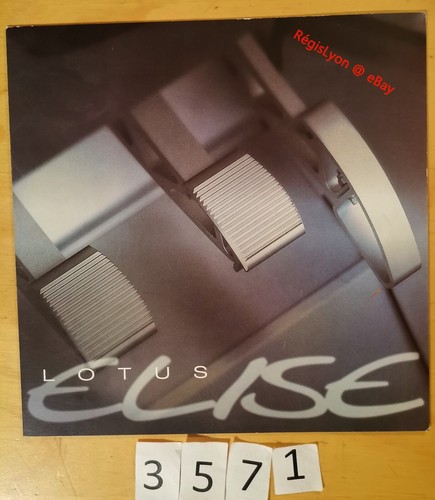 Lotus elise prospectus anglais - lotus,