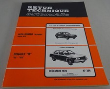Repair Manual Revue Technique Alfa Romeo Alfasud/Renault R18 status 1978