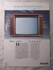 Ancien Prospectus Collection Téléviseur TV Philips Rubens Luxe 4692 VT 4392
