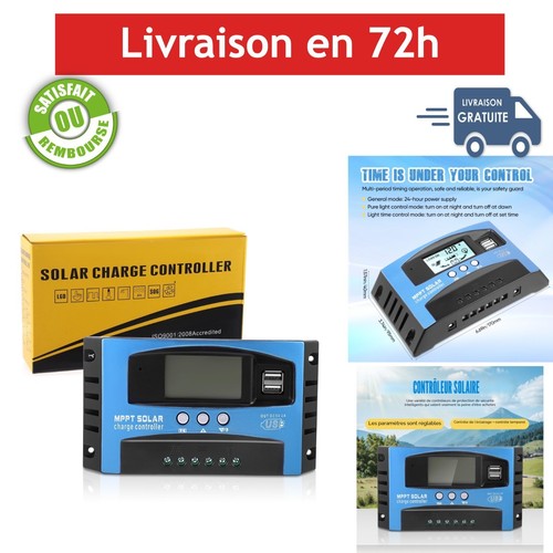 Régulateur charge solaire - de,