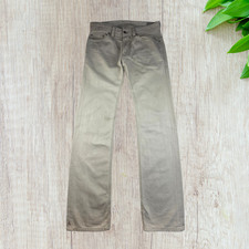 Diesel Jeans Safado Slim Straight Fit Mens W31 L33 Beige Mid Rise Vintage 008QU