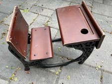 RETIRED American Girl Doll SAMANTHA Antique Wood & Iron SCHOOL DESK Pleasant Co