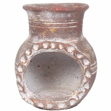 Photophore bougeoir en terre