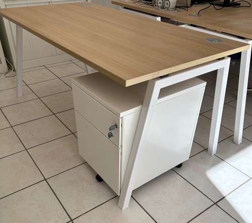Bureau plan droit 160 cm - plan,