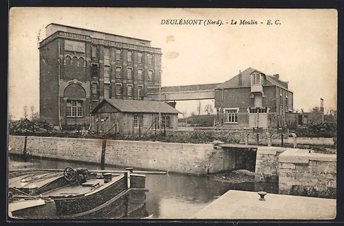 Cpa deulémont moulin - cpa,