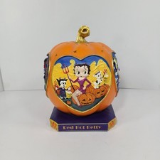 Danbury Mint Betty Boop Boop-O-Lantern Figurine Lighted Pumpkin Tested & Working