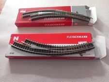 Fleischmann N 2 Aiguillages  Courbes Droit Et Gauche