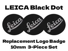Lot de 3 badges logo Leica noir pour appareil photo M6 M7 M8 M9 M10 diamètre ...