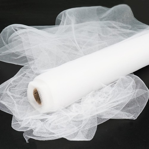 White tulle fabric - tulle,