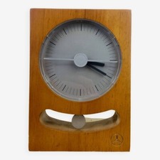Horloge Lexon design Sebastian Bergne vintage bois