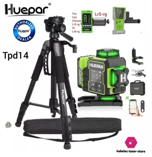 Lot niveau laser huepar w04cg - niveau,