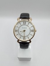 Kim Rogers Women's Quartz Watch Gold Case Black Band- New Battery