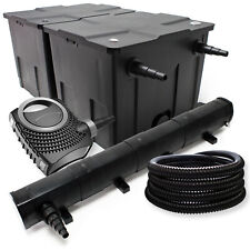 Kit de filtration de bassin Bio Filtre 60000l Pompe Stérilisateur UV 72W 068