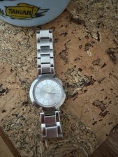 DKNY montre argent strass