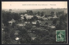 Old postcard Saint-Aubin-sur-Scie / Seine-Inférieure, general view 