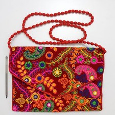 Sac à main vintage tribal banjara fait main ethnique femme boho fantaisie poc...