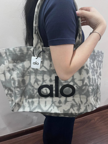 Alo yoga large gray tie - large, tie-dye