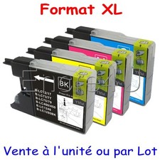 Cartouches d'encre compatibles imprimantes Brother DCP-J MFC-J : 1280 LC1280 XL